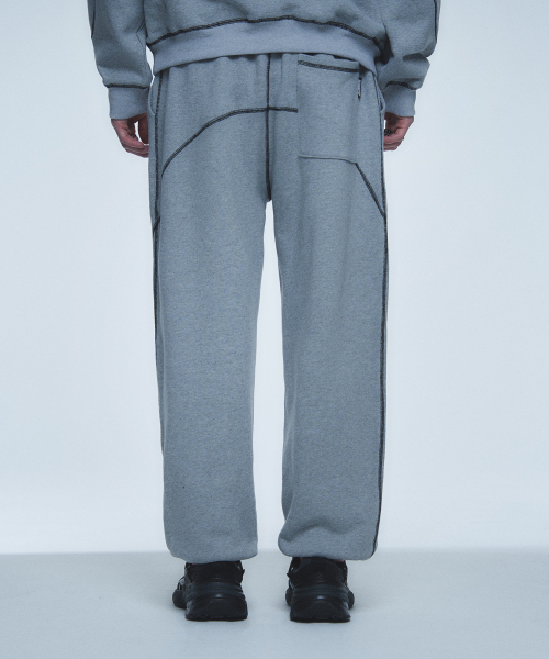 HYUNFIT（ヒョンフィット）の「COVERSTITCH LINE SWEATPANTS-[GRAY]（スウェットパンツ・メンズ・その他・MEDIUM/LARGE/X-LARGE）」の4枚目の写真