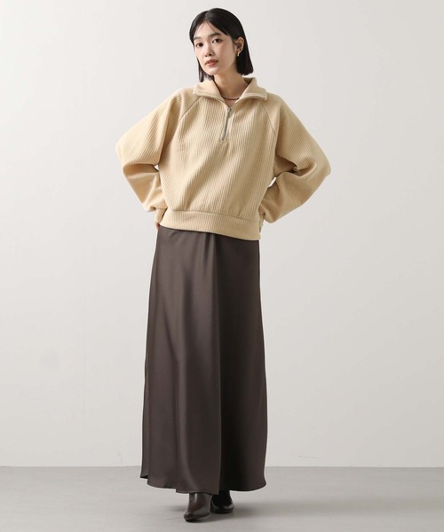 Gready Brilliant（グレディブリリアン）の「カットコールハーフジップカットソー（Tシャツ/カットソー・レディース・ブラウン/ベージュ・38）」の8枚目の写真