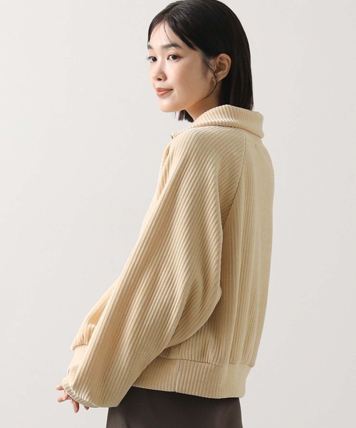 Gready Brilliant（グレディブリリアン）の「カットコールハーフジップカットソー（Tシャツ/カットソー・レディース・ブラウン/ベージュ・38）」の13枚目の写真