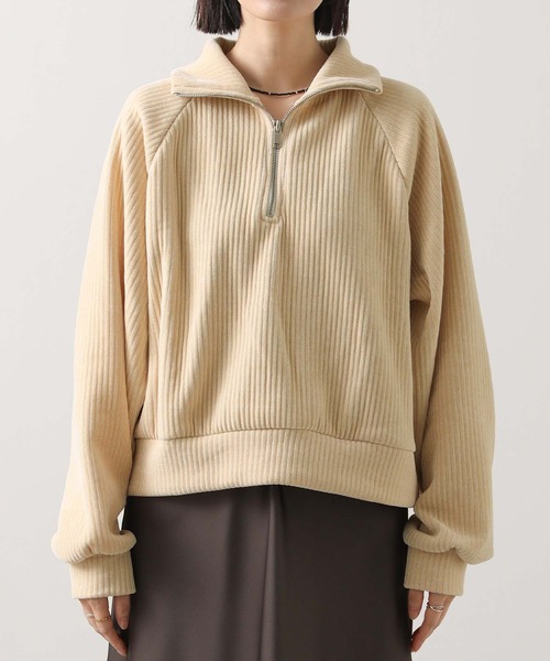 Gready Brilliant（グレディブリリアン）の「カットコールハーフジップカットソー（Tシャツ/カットソー・レディース・ブラウン/ベージュ・38）」の16枚目の写真