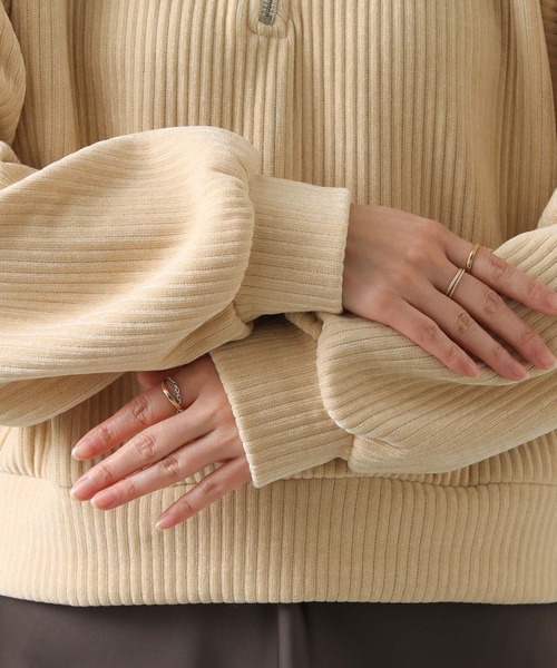 Gready Brilliant（グレディブリリアン）の「カットコールハーフジップカットソー（Tシャツ/カットソー・レディース・ブラウン/ベージュ・38）」の20枚目の写真