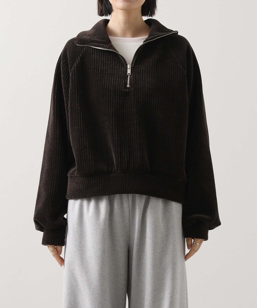 Gready Brilliant（グレディブリリアン）の「カットコールハーフジップカットソー（Tシャツ/カットソー・レディース・ブラウン/ベージュ・38）」の21枚目の写真