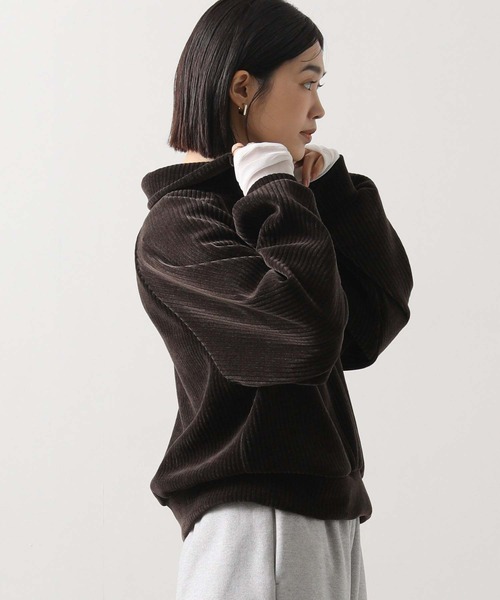 Gready Brilliant（グレディブリリアン）の「カットコールハーフジップカットソー（Tシャツ/カットソー・レディース・ブラウン/ベージュ・38）」の5枚目の写真