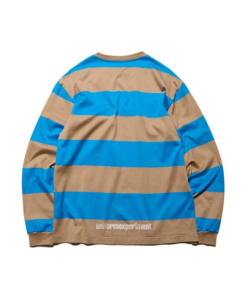 uniform experiment（ユニフォームエクスペリメント）の「BORDER L/S TEE（Tシャツ/カットソー・メンズ・ホワイト/ブルー/ベージュ・2/3/4/5/1）」の8枚目の写真