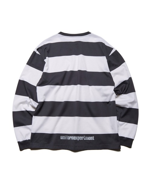 uniform experiment（ユニフォームエクスペリメント）の「BORDER L/S TEE（Tシャツ/カットソー・メンズ・ホワイト/ブルー/ベージュ・2/3/4/5/1）」の14枚目の写真