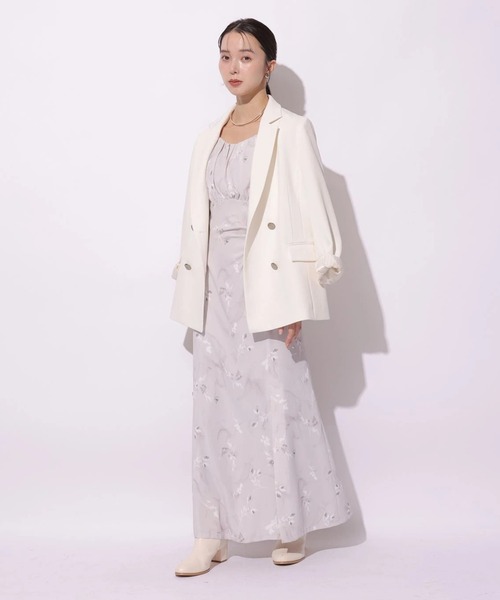 Mystrada（マイストラーダ）の「ヘイズフローラワンピース（ワンピース・レディース・ピンクベージュ/ライトブルー・38/36）」の15枚目の写真