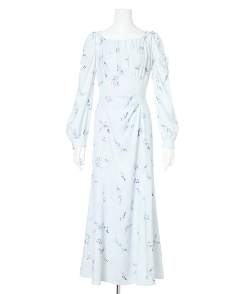 Mystrada（マイストラーダ）の「ヘイズフローラワンピース（ワンピース・レディース・ピンクベージュ/ライトブルー・38/36）」の22枚目の写真