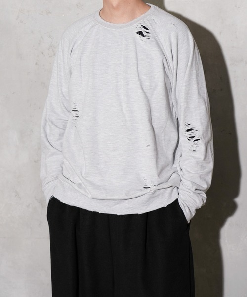 セール】THRIFTY LOOK / スリフティールック WORN-OUT RAGLAN CREW
