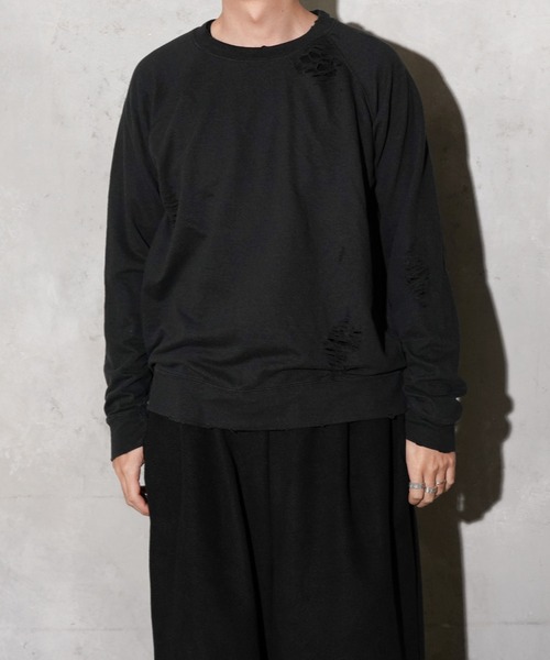 セール】THRIFTY LOOK / スリフティールック WORN-OUT RAGLAN CREW