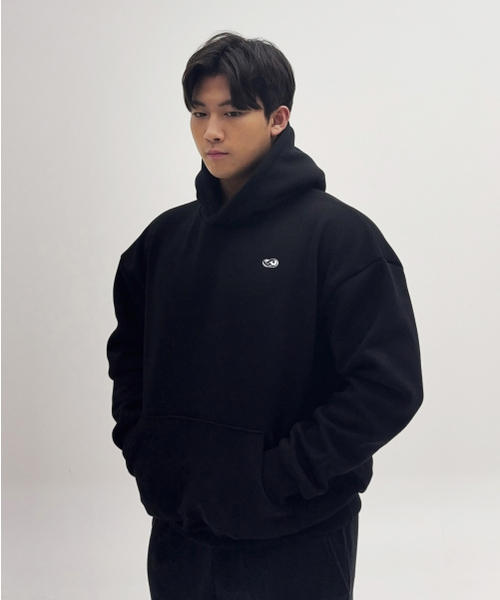 BARBELLWORKS(バーベルワークス)の「Silicone heavy-duty double-layer hooded sweatshirt(パーカー・メンズ・グレー/ブラック・X-LARGE/LARGE)」の8枚目の写真