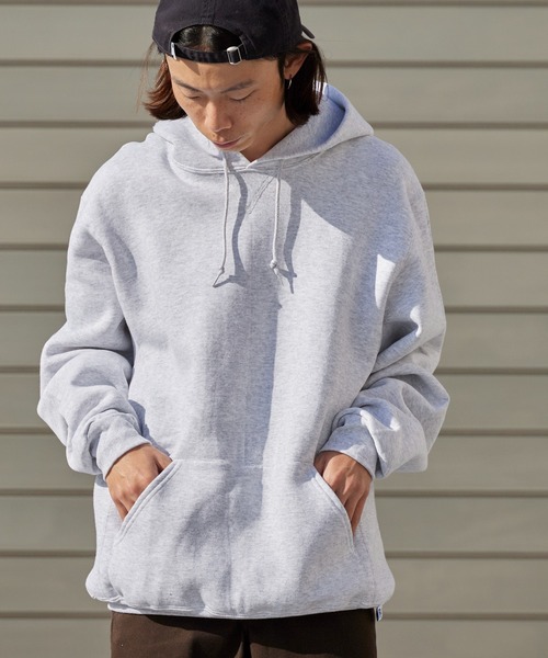 Russell Athletic（ラッセルアスレティック）の「Russell Athletic/ラッセルアスレティック DRI POWER FLEECE ピスネーム プルオーバーパーカー（パーカー・メンズ・アッシュグレー/ブラック/ネイビー/ホワイト・M/L/S/XL）」の4枚目の写真