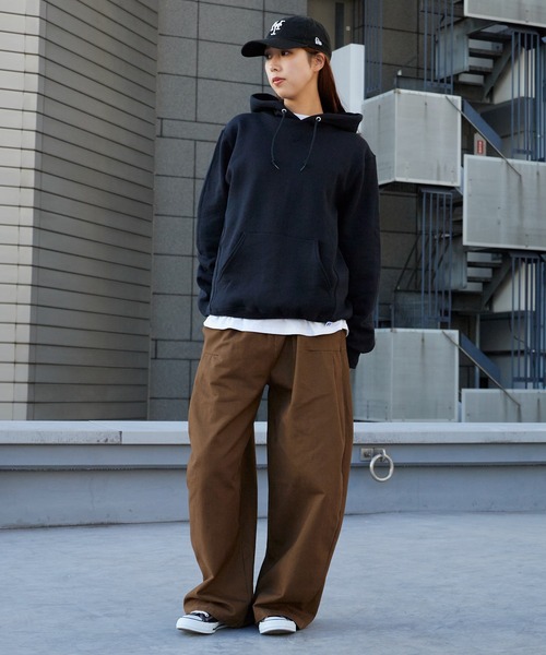 Russell Athletic（ラッセルアスレティック）の「Russell Athletic/ラッセルアスレティック DRI POWER FLEECE ピスネーム プルオーバーパーカー（パーカー・メンズ・アッシュグレー/ブラック/ネイビー/ホワイト・M/L/S/XL）」の7枚目の写真