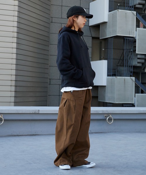 Russell Athletic（ラッセルアスレティック）の「Russell Athletic/ラッセルアスレティック DRI POWER FLEECE ピスネーム プルオーバーパーカー（パーカー・メンズ・アッシュグレー/ブラック/ネイビー/ホワイト・M/L/S/XL）」の9枚目の写真