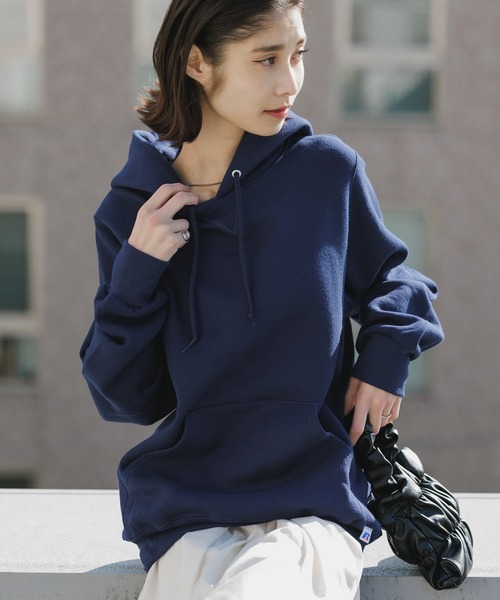 Russell Athletic（ラッセルアスレティック）の「Russell Athletic/ラッセルアスレティック DRI POWER FLEECE ピスネーム プルオーバーパーカー（パーカー・メンズ・アッシュグレー/ブラック/ネイビー/ホワイト・M/L/S/XL）」の12枚目の写真