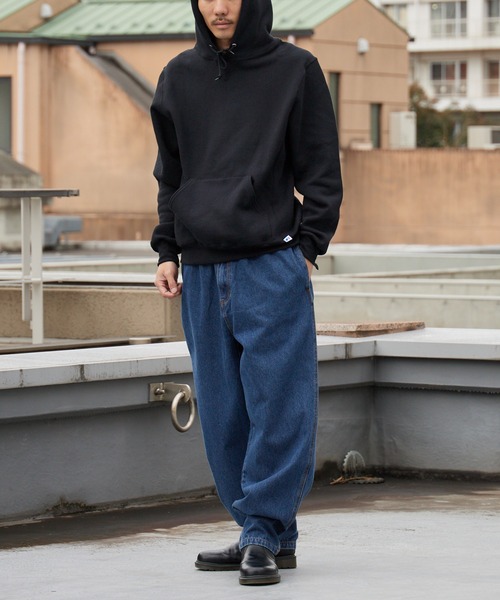 Russell Athletic（ラッセルアスレティック）の「Russell Athletic/ラッセルアスレティック DRI POWER FLEECE ピスネーム プルオーバーパーカー（パーカー・メンズ・アッシュグレー/ブラック/ネイビー/ホワイト・M/L/S/XL）」の14枚目の写真
