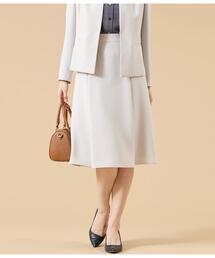 NEWYORKER（ニューヨーカー）の「【ウォッシャブル】シルキークロス タックフレアスカート（スカート）」