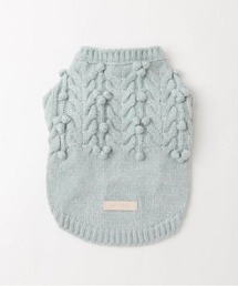 moncheri（モンシェリ）の「ケーブル編みポコポコニットトップス（ペットウェア）」