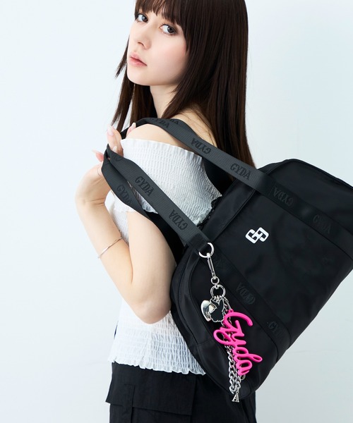 GYDA（ジェイダ）の「GYDA(ジェイダ)ビッグロゴチャーム 巾着付き GY-A392（キーホルダー・レディース・ブラック/ピンク・FREE）」の5枚目の写真