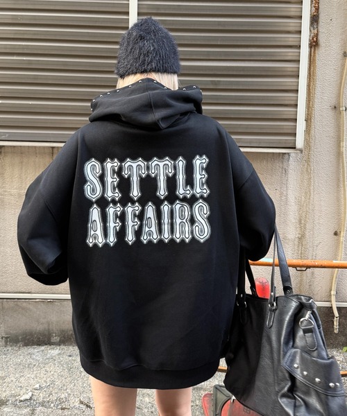 Figments（フィグメンツ）の「BASICパーカー（パーカー・レディース・杢グレー/ブラック・FREE）」の2枚目の写真