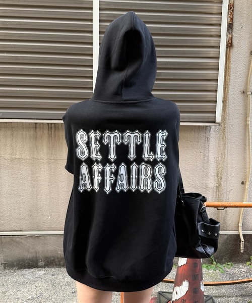 Figments（フィグメンツ）の「BASICパーカー（パーカー・レディース・杢グレー/ブラック・FREE）」の7枚目の写真