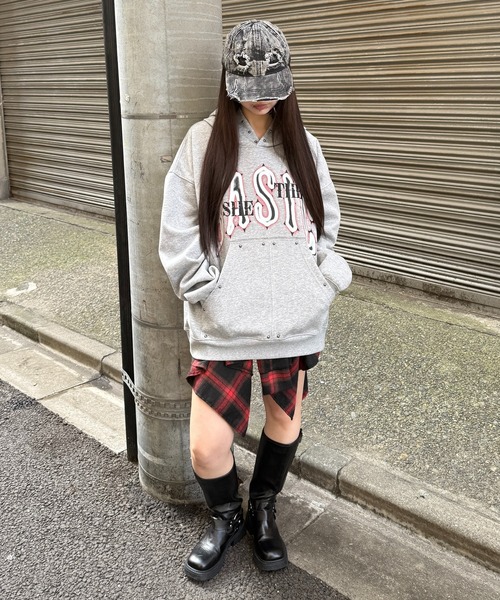 Figments（フィグメンツ）の「BASICパーカー（パーカー・レディース・杢グレー/ブラック・FREE）」の8枚目の写真