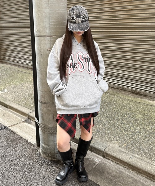 Figments（フィグメンツ）の「BASICパーカー（パーカー・レディース・杢グレー/ブラック・FREE）」の10枚目の写真