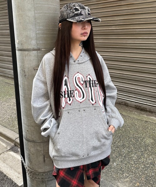 Figments（フィグメンツ）の「BASICパーカー（パーカー・レディース・杢グレー/ブラック・FREE）」の11枚目の写真