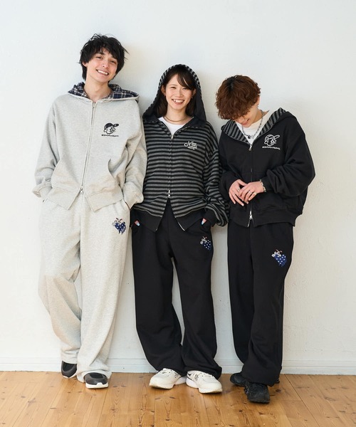 kaoyorinakami(カオヨリナカミ)の「rabbit layered sweatpants / ラビットレイヤードスウェットパンツ(スウェットパンツ・メンズ・ブラック/グレー・SMALL/MEDIUM/LARGE/X-LARGE)」の14枚目の写真