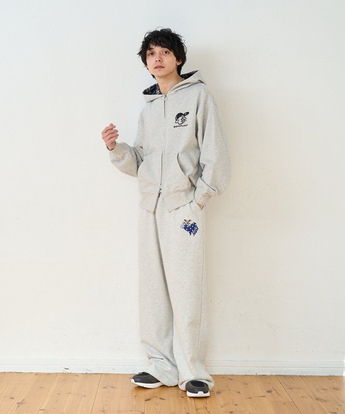 kaoyorinakami(カオヨリナカミ)の「rabbit layered sweatpants / ラビットレイヤードスウェットパンツ(スウェットパンツ・メンズ・ブラック/グレー・SMALL/MEDIUM/LARGE/X-LARGE)」の18枚目の写真