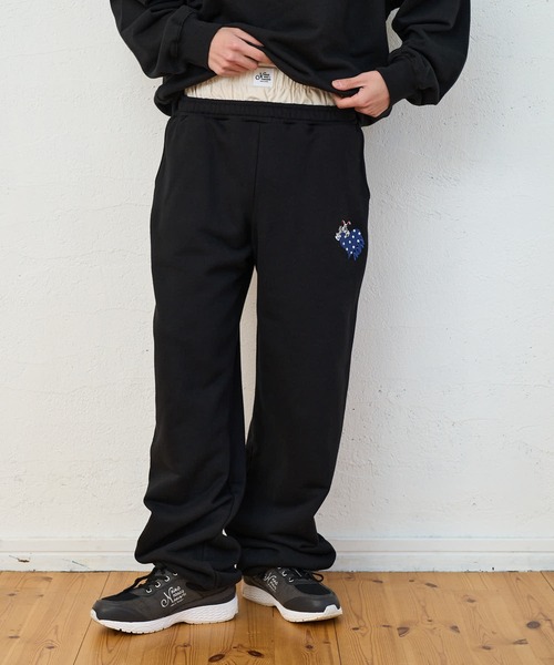 kaoyorinakami(カオヨリナカミ)の「rabbit layered sweatpants / ラビットレイヤードスウェットパンツ(スウェットパンツ・メンズ・ブラック/グレー・SMALL/MEDIUM/LARGE/X-LARGE)」の11枚目の写真