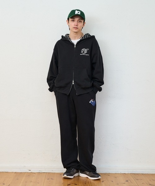 kaoyorinakami(カオヨリナカミ)の「rabbit layered sweatpants / ラビットレイヤードスウェットパンツ(スウェットパンツ・メンズ・ブラック/グレー・SMALL/MEDIUM/LARGE/X-LARGE)」の13枚目の写真
