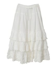 【新品未使用】ピンクハウス はしごレース使い デニム段々スカート/2024年 春 PINK HOUSE｜ピンクハウスのスカート通販 - ZOZOTOWN