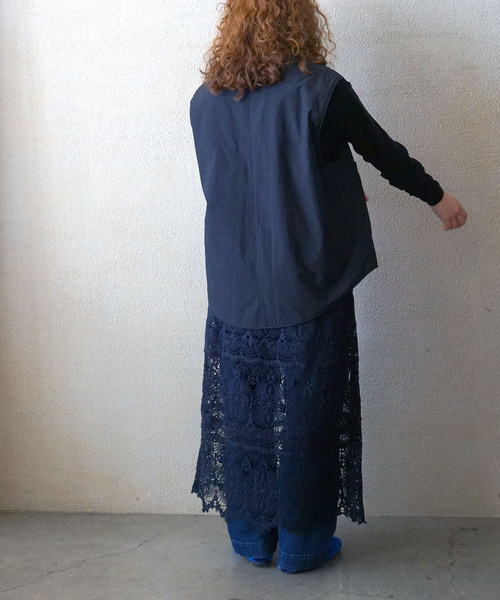 JOURNAL STANDARD LUXE（ジャーナルスタンダード　ラックス）の「レースMIX スカート（040）（スカート・レディース・ネイビー・FREE）」の11枚目の写真