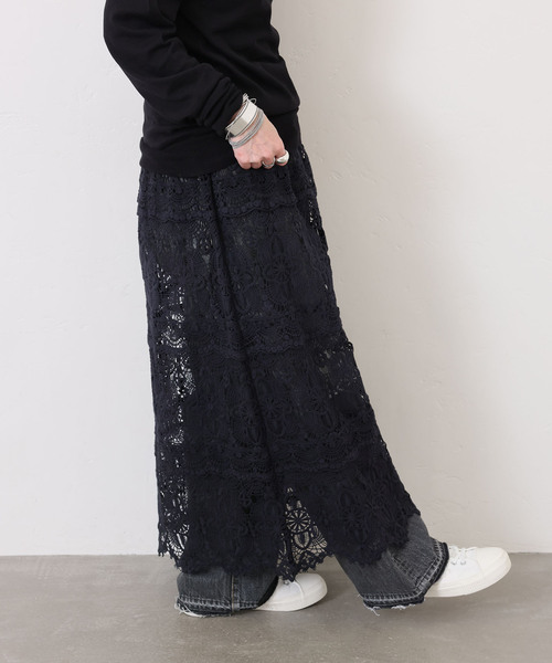 JOURNAL STANDARD LUXE（ジャーナルスタンダード　ラックス）の「レースMIX スカート（040）（スカート・レディース・ネイビー・FREE）」の13枚目の写真