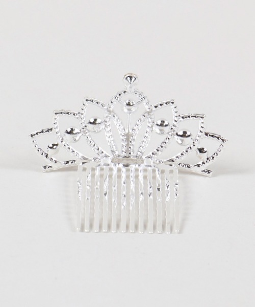 SPINNS（スピンズ）の「ラインストーンティアラ/カチューシャ/クラウン4（カチューシャ・レディース・シルバー/シルバー系その他・ONESIZE）」の3枚目の写真