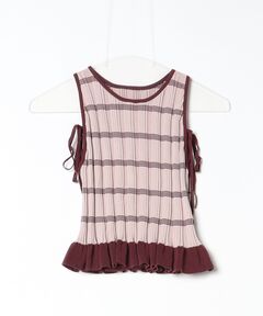 MEDI PURIPURI SHORT KNIT TOP（Tシャツ/カットソー）｜Ameri（アメリ