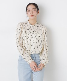 ナノユニバース 花柄ブラウス NANO universe｜ナノユニバースのシャツ/ブラウス（花柄・ボタニカル柄