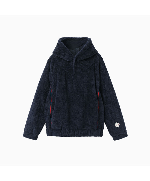 MENASOO(ミナス)の「Pogme Fleece String Hoodie_Navy(パーカー・レディース・ネイビー・F)」の1枚目の写真
