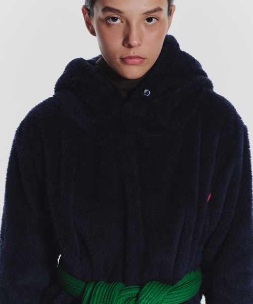 MENASOO(ミナス)の「Pogme Fleece String Hoodie_Navy(パーカー・レディース・ネイビー・F)」の9枚目の写真