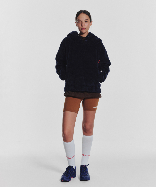 MENASOO(ミナス)の「Pogme Fleece String Hoodie_Navy(パーカー・レディース・ネイビー・F)」の12枚目の写真