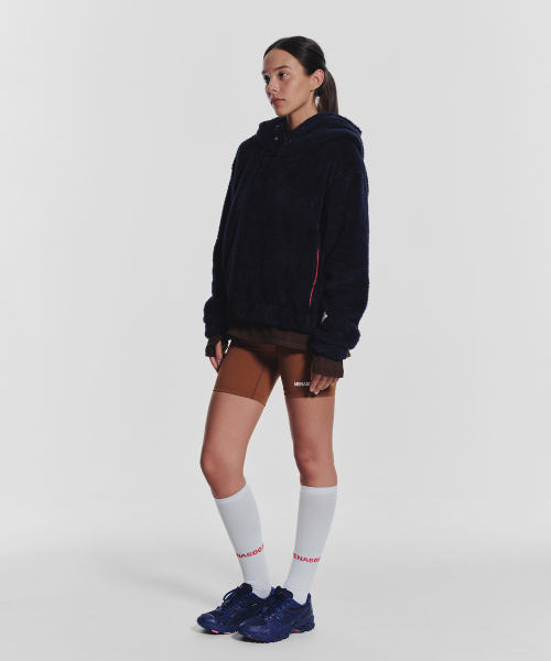 MENASOO(ミナス)の「Pogme Fleece String Hoodie_Navy(パーカー・レディース・ネイビー・F)」の13枚目の写真