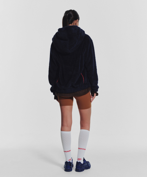 MENASOO(ミナス)の「Pogme Fleece String Hoodie_Navy(パーカー・レディース・ネイビー・F)」の14枚目の写真