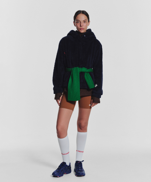 MENASOO(ミナス)の「Pogme Fleece String Hoodie_Navy(パーカー・レディース・ネイビー・F)」の15枚目の写真