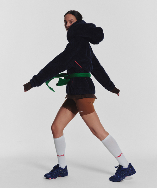 MENASOO(ミナス)の「Pogme Fleece String Hoodie_Navy(パーカー・レディース・ネイビー・F)」の18枚目の写真