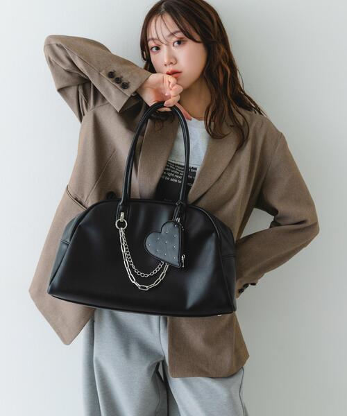 RODE SKO（ロデスコ）の「キャリーオンポケットビッグボストン（ボストンバッグ・レディース・ブラック/ブラウン・ONE）」の3枚目の写真