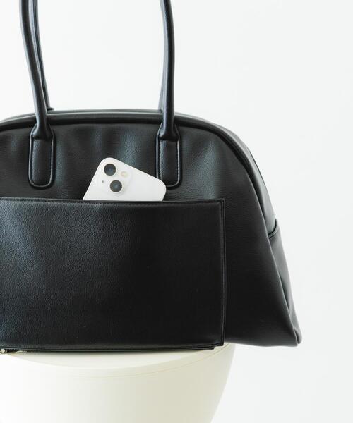 RODE SKO（ロデスコ）の「キャリーオンポケットビッグボストン（ボストンバッグ・レディース・ブラック/ブラウン・ONE）」の11枚目の写真