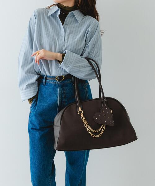 RODE SKO（ロデスコ）の「キャリーオンポケットビッグボストン（ボストンバッグ・レディース・ブラック/ブラウン・ONE）」の21枚目の写真