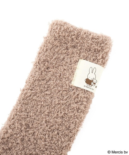 earth music&ecology(アースミュージックアンドエコロジー)の「miffy /earth タグ付モコモコソックス(ソックス/靴下・レディース・アイボリー/ブラウン・FREE)」の20枚目の写真