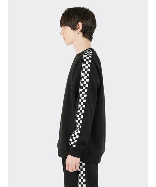 AOX(エーオーエックス)の「Checkerboard String Sweatpants (Black)(スウェットパンツ・メンズ・ブラック・L/M)」の2枚目の写真