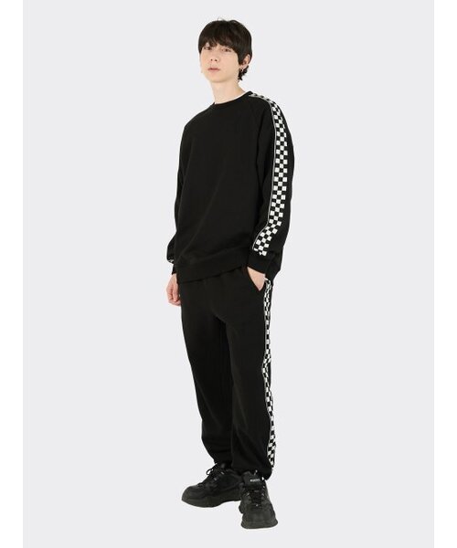 AOX(エーオーエックス)の「Checkerboard String Sweatpants (Black)(スウェットパンツ・メンズ・ブラック・L/M)」の7枚目の写真